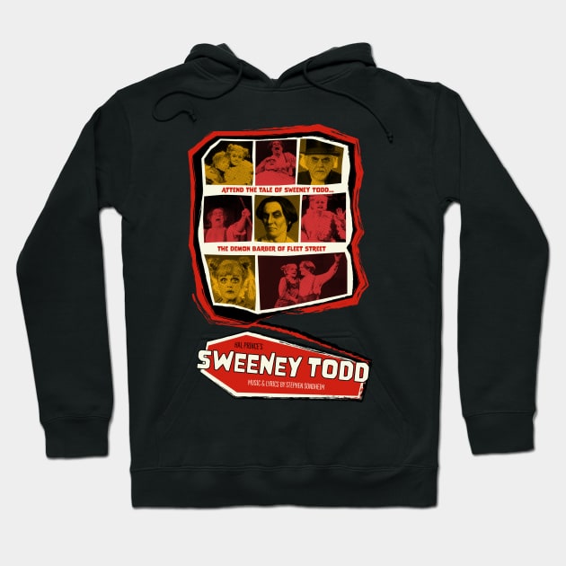 Sweeney Todd Vintage Horror Poster Hoodie by FrozenCharlotte